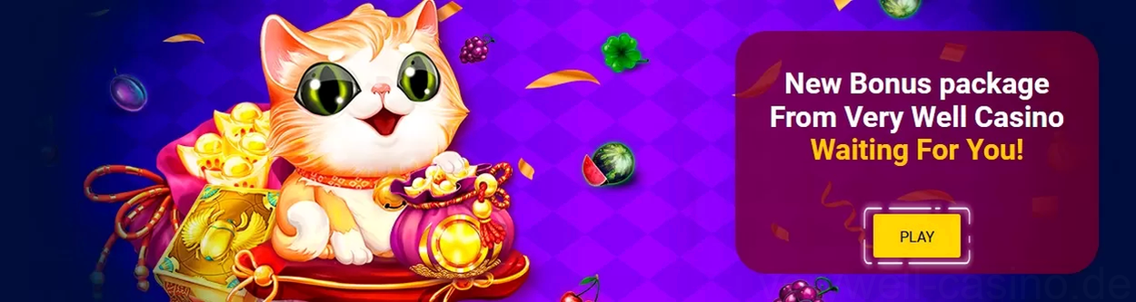 VeryWell Casino Willkommensbonus